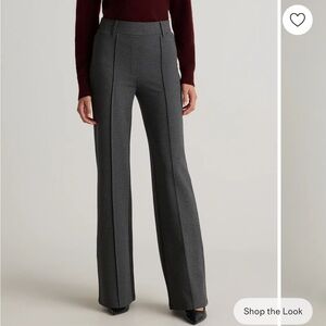 Quince Ultra-Stretch Ponte Flare Leg Pants